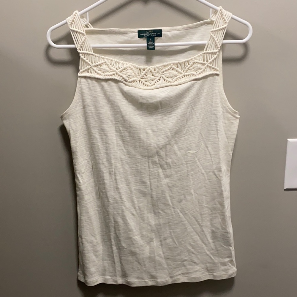 Ralph Lauren Ivory Tank Size Small